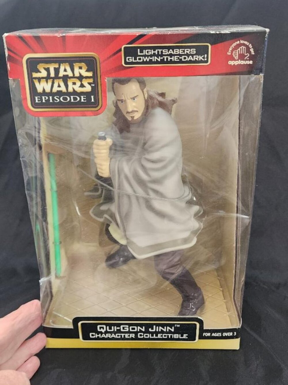 Vintage Star Wars Qui-Gan Jinn 9” action figure NIP -EPISODE 1